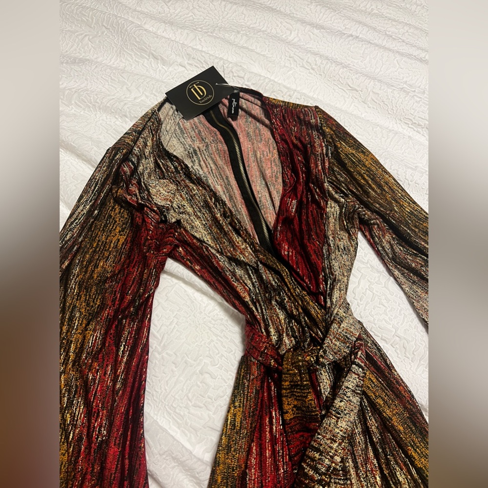 Metallic fall jumpsuit 🍁